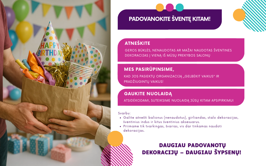 Padovanok šventę kitam! 